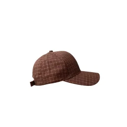 Black Colour - Bczigga Checked Kasket, Coffee