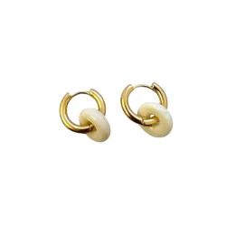 Pico - Bianca Hoops �reringe, Ivory