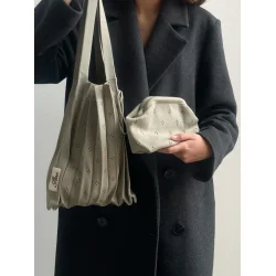 Pico - Lille Fleur Clutch, Oyster Pink