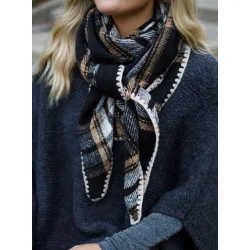 Black Colour - Bcleoni Chequered T�rkl�de, Sort