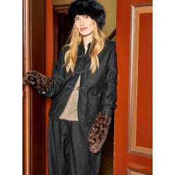 Black Colour - Kajsa Fluffy Hat, Sort