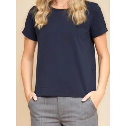 Black Colour - BCMAY SS tee, Navy