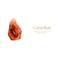 Ibu Jewels - Lulu Stone Flower Armb�nd, Carnelian