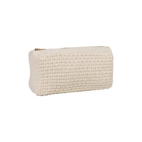 By Lohn - Petra Strikket Clutch, Beige Melange