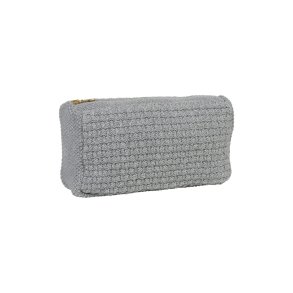 By Lohn - Petra Strikket Clutch, Grey Melange