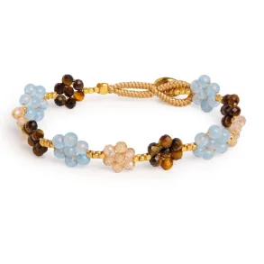 Ibu Jewels - Lulu Wannie Armb�nd, Mix Brown Blue