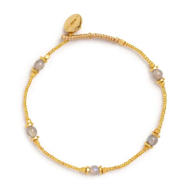 Ibu Jewels - Lulu Moos Armb�nd, Labradorite