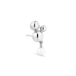 Jane Knig - Atomic Stud w. Pearl Pendant