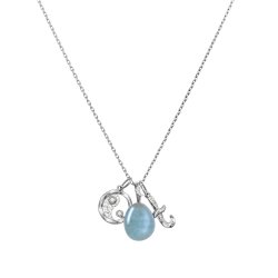 Maanesten - Aquamarine Water Vedh�ng, S�lv
