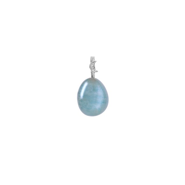 Maanesten - Aquamarine Water Vedh�ng, S�lv