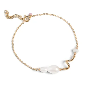 Enamel - Pearlie Twist Bracelet, Pearl