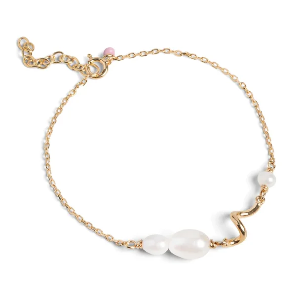 Enamel - Pearlie Twist Bracelet, Pearl
