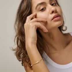 Enamel - Armbnd Sofia, White and Pearls