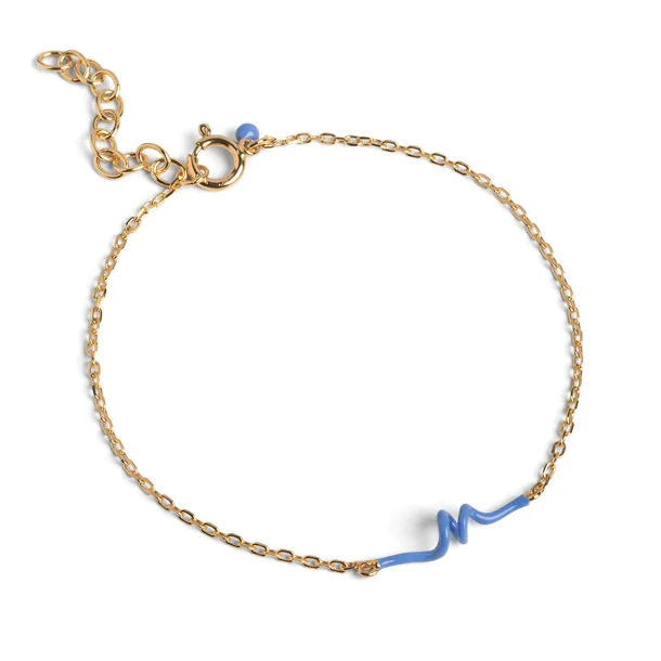 Enamel - Twist Bracelet, Cornflower