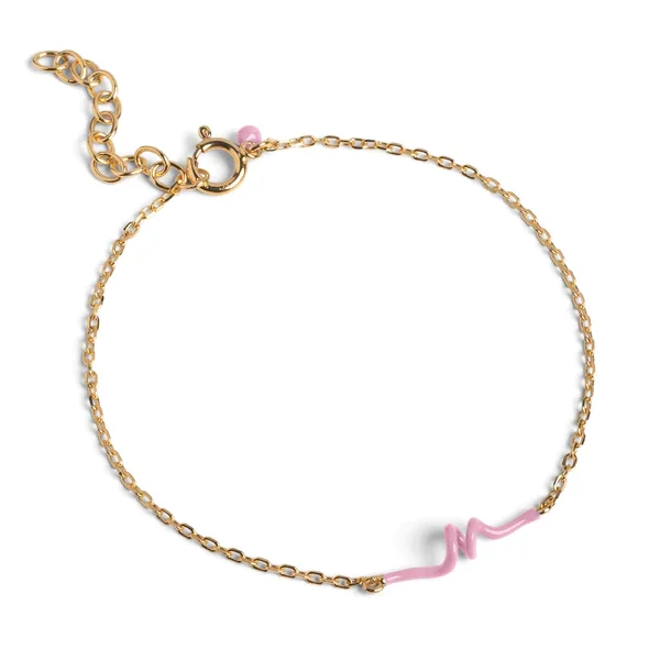 Enamel - Twist Bracelet, Pink