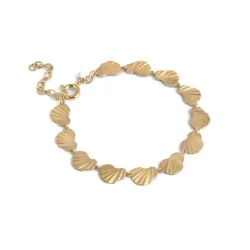 Enamel - Chunky Wave Armb�nd, Forgyldt