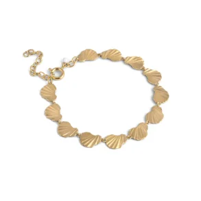 Enamel - Chunky Wave Armb�nd, Forgyldt