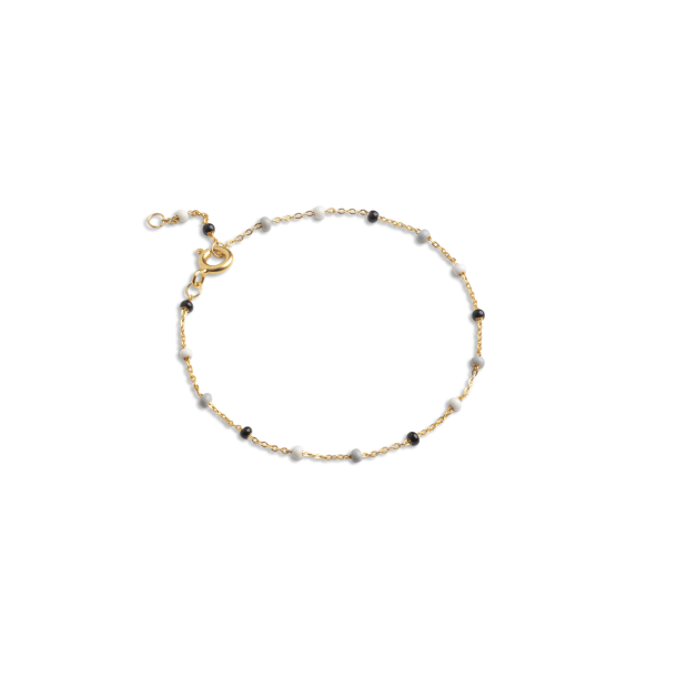 Enamel - Lola Armbnd, Salt'n'Pepper