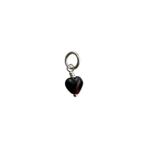Pico - French Mini Heart Pendant, Mocca