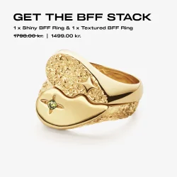 Camille Brinch - BFF Sparkly Ringe STACK, slv/forgyldt