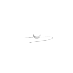 Jane K�nig - Big Half Moon chain �rering, Fors�lvet
