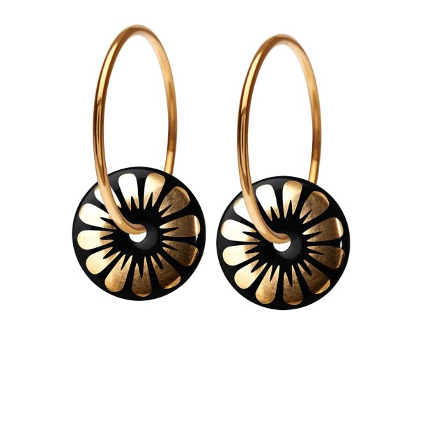 Scherning - Bloom reringe, Black/Gold