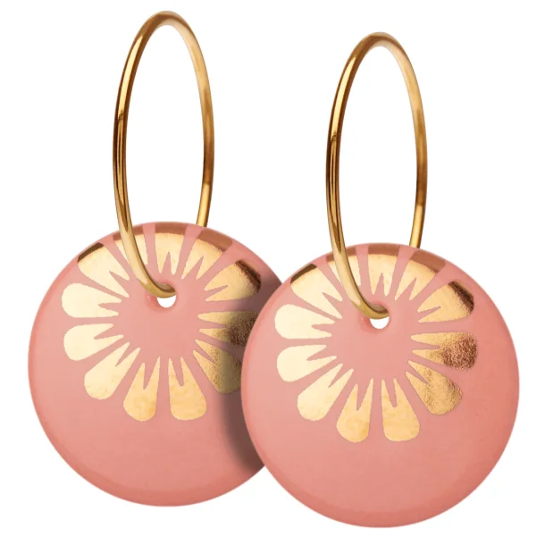 Scherning - Bloom Stor, Peach/Gold