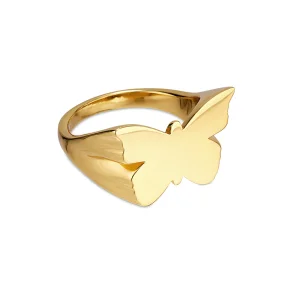 Jane Knig - Butterfly Signet Ring
