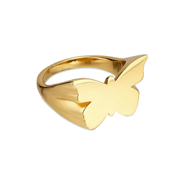 Jane Knig - Butterfly Signet Ring