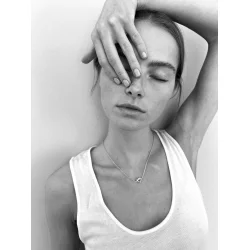 Jane Knig - Tied Heart Halskde, Slv