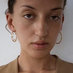 Maria Black - Baroque Neo 30 Hoops �reringe, Forgyldt