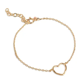 Enamel - Bracelet Organic Heart, Gold