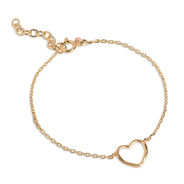 Enamel - Bracelet Organic Heart, Gold