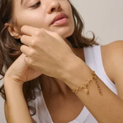 Enamel - Organic Clover Charm