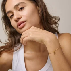 Enamel - Organic Double Leaf Charm