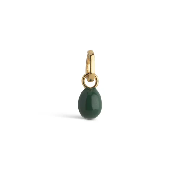 Enamel - Eleanor Petrol Green Charm