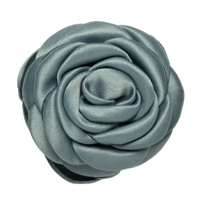 Pico - Small Satin Rose H�rklemme, Verdigris