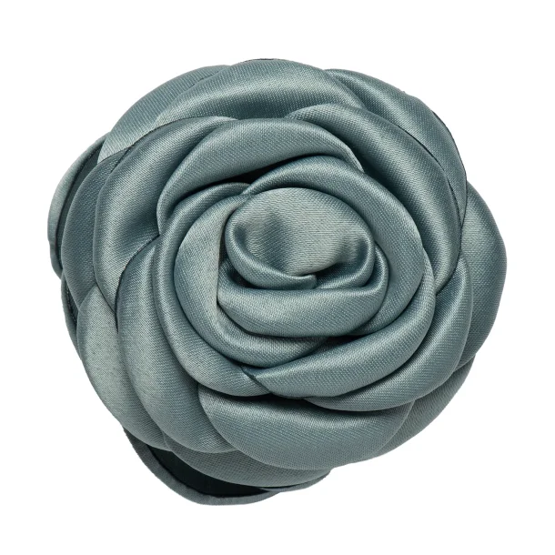 Pico - Small Satin Rose H�rklemme, Verdigris