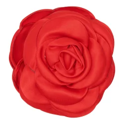 Pico - Giant Satin Rose Klemme, Bright Red