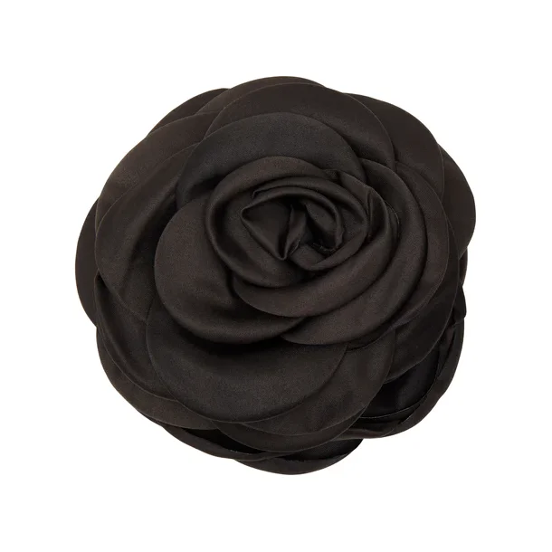 Pico - Giant Satin Rose Klemme, Sort