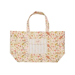Maanesten - Big Canvas Tote Taske, Garden Magic Ivory