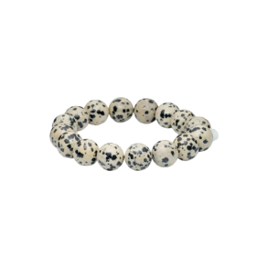 So� - Chunky Krystal Armb�nd, Dalmatiner Jaspis (Gl�de)