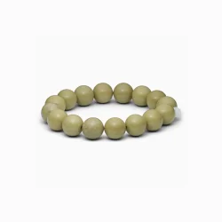 So� - Chunky Krystal Armb�nd, Gr�n Alashan Agat (Grounding)