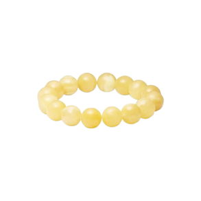 So - Chunky Krystal armbnd, Gul Jade (Velvre)