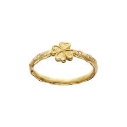 Maanesten - Clover Ring, Forgyldt