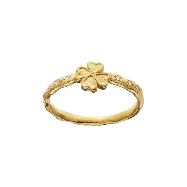 Maanesten - Clover Ring, Forgyldt