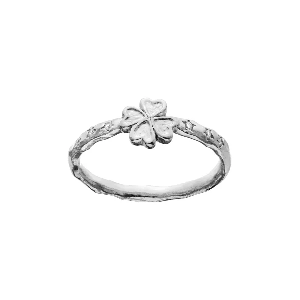 Maanesten - Clover Ring, S�lv