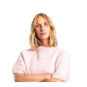 Coffee Beanies - Ida Alpaka Kort�rmet Strik, Lyser�d