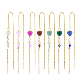 Smykish - Heart Crystal Chain �rering