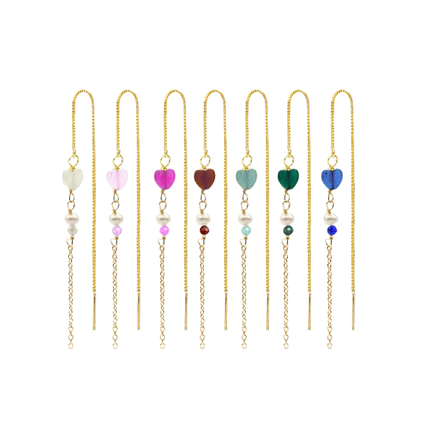 Smykish - Heart Crystal Chain �rering